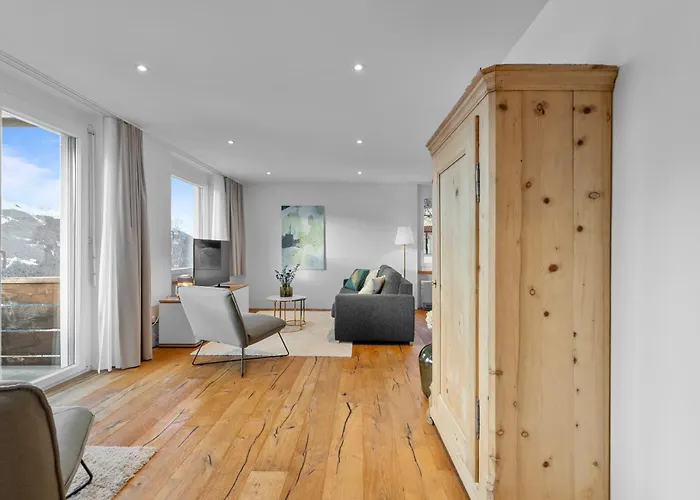 شقة Perfekte Aussicht Mit Poolbereich In Skiregion Breíl